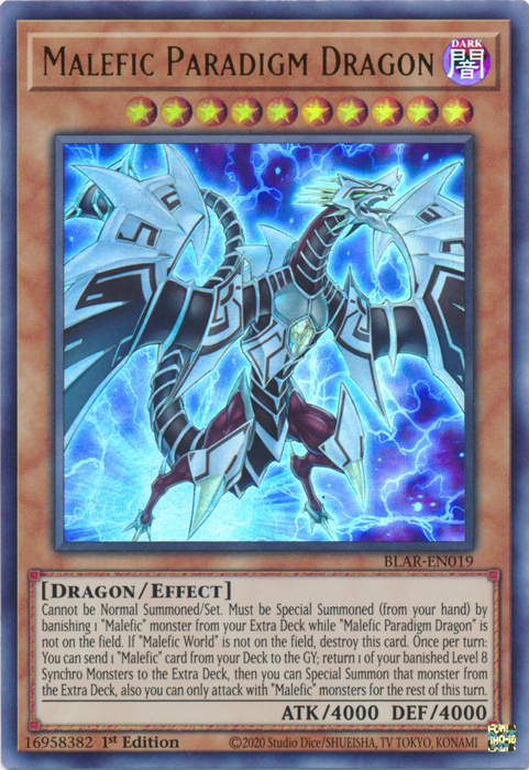 Malefic Paradigm Dragon [BLAR-EN019] Ultra Rare | The CG Realm