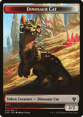 Bird // Dinosaur Cat Double-Sided Token [Commander 2020 Tokens] | The CG Realm