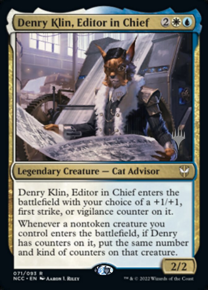 Denry Klin, Editor in Chief (Promo Pack) [Streets of New Capenna Commander Promos] | The CG Realm