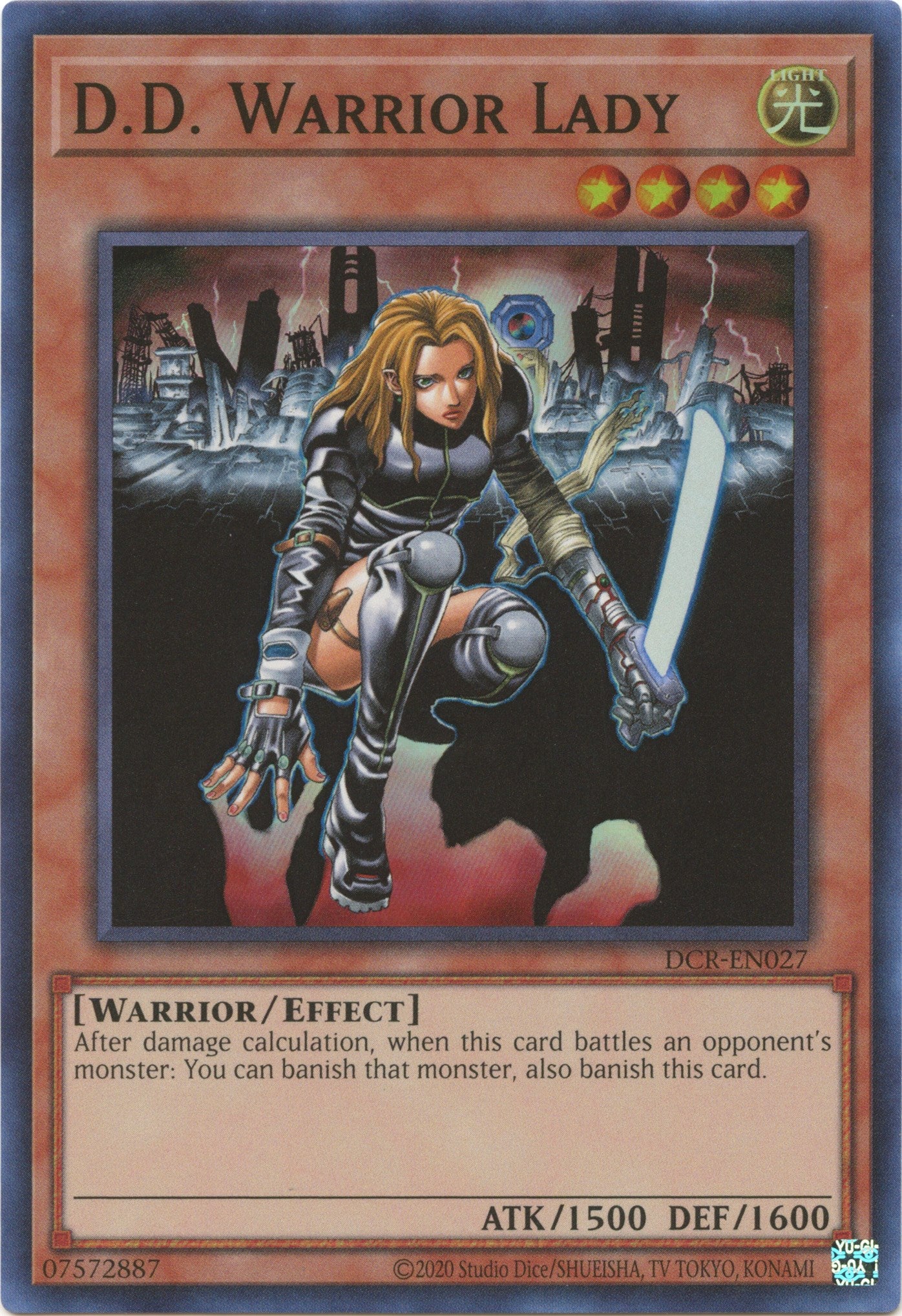 D.D. Warrior Lady (25th Anniversary) [DCR-EN027] Super Rare | The CG Realm