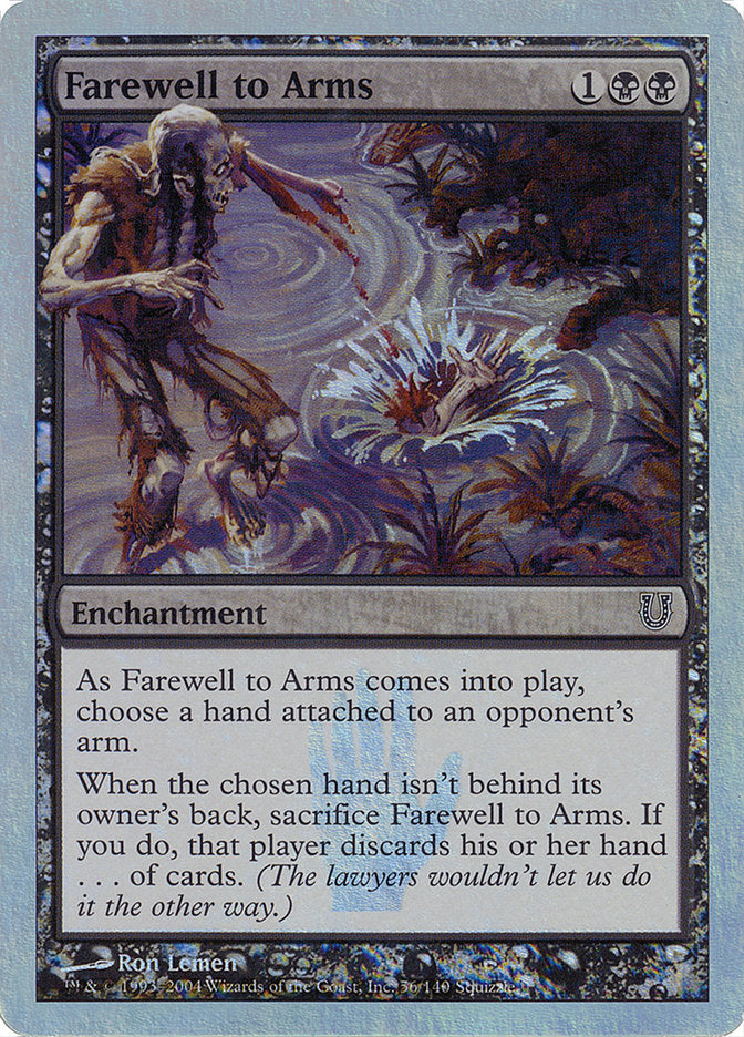 Farewell to Arms (Alternate Foil) [Unhinged] | The CG Realm