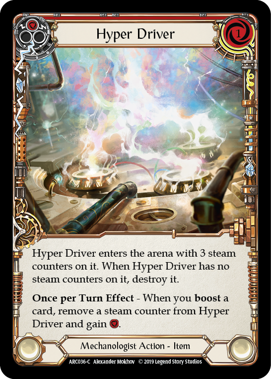 Hyper Driver [ARC036-C] (Arcane Rising)  1st Edition Rainbow Foil | The CG Realm