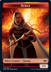 Wolf (011) // Human (010) Double-Sided Token [Innistrad: Crimson Vow Tokens] | The CG Realm