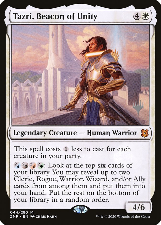 Tazri, Beacon of Unity (Promo Pack) [Zendikar Rising Promos] | The CG Realm