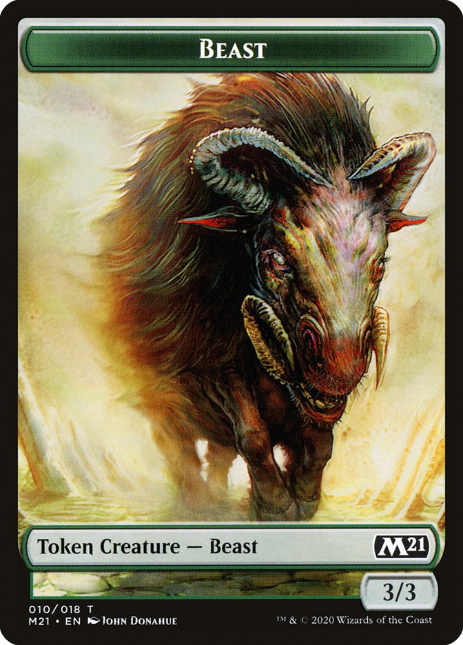 Beast Token [Core Set 2021 Tokens] | The CG Realm