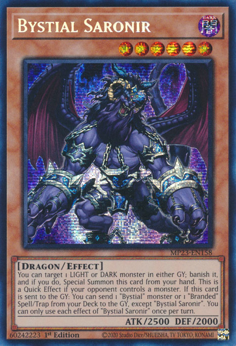 Bystial Saronir [MP23-EN158] Prismatic Secret Rare | The CG Realm