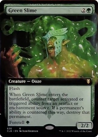 Green Slime (Extended Art) [Commander Legends: Battle for Baldur's Gate] | The CG Realm