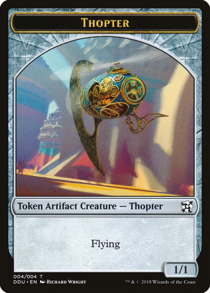 Thopter Token (004/004) [Duel Decks: Elves vs. Inventors Tokens] | The CG Realm