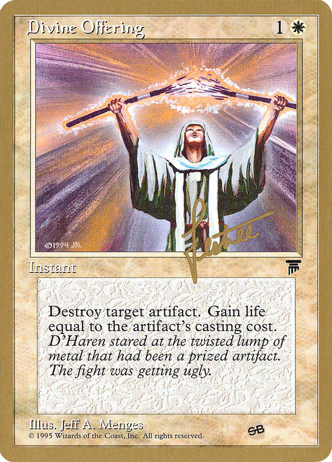 Divine Offering (Bertrand Lestree) (SB) [Pro Tour Collector Set] | The CG Realm