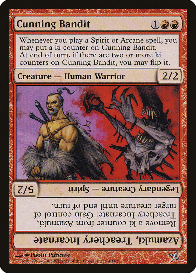 Cunning Bandit // Azamuki, Treachery Incarnate [Betrayers of Kamigawa] | The CG Realm