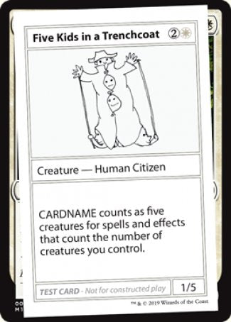 Five Kids in a Trenchcoat (2021 Edition) [Mystery Booster Playtest Cards] | The CG Realm