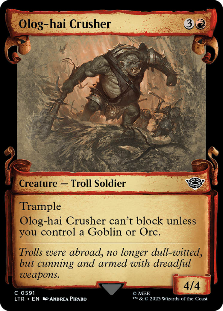 Olog-Hai Crusher [The Lord of the Rings: Tales of Middle-Earth Showcase Scrolls] | The CG Realm