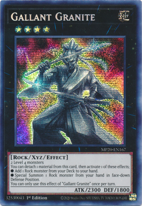 Gallant Granite [MP20-EN167] Prismatic Secret Rare | The CG Realm