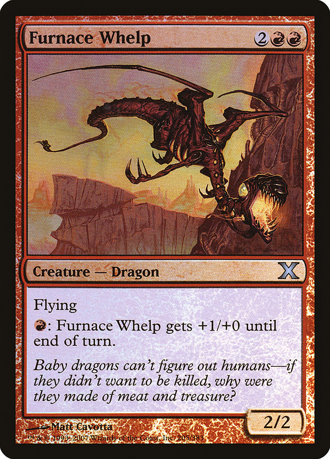 Furnace Whelp (Premium Foil) [Tenth Edition] | The CG Realm