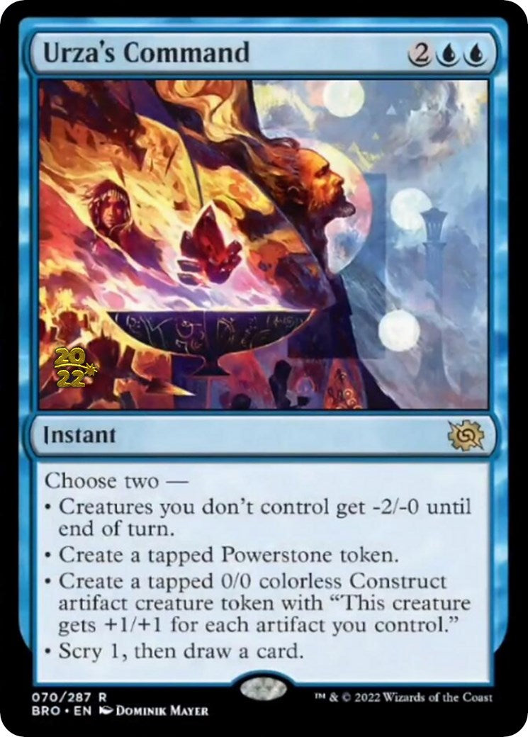 Urza's Command [The Brothers' War Prerelease Promos] | The CG Realm