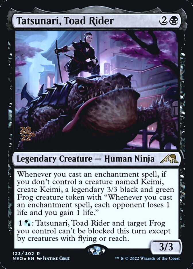 Tatsunari, Toad Rider [Kamigawa: Neon Dynasty Prerelease Promos] | The CG Realm