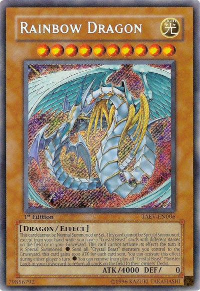 Rainbow Dragon [TAEV-EN006] Secret Rare | The CG Realm