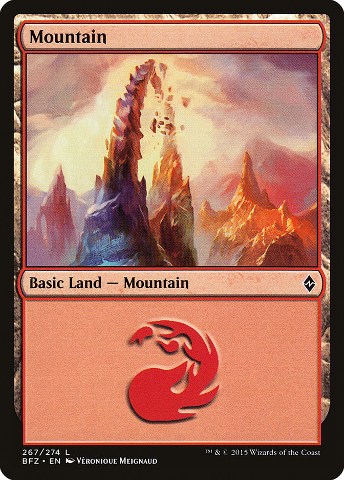 Mountain (267) [Battle for Zendikar] | The CG Realm