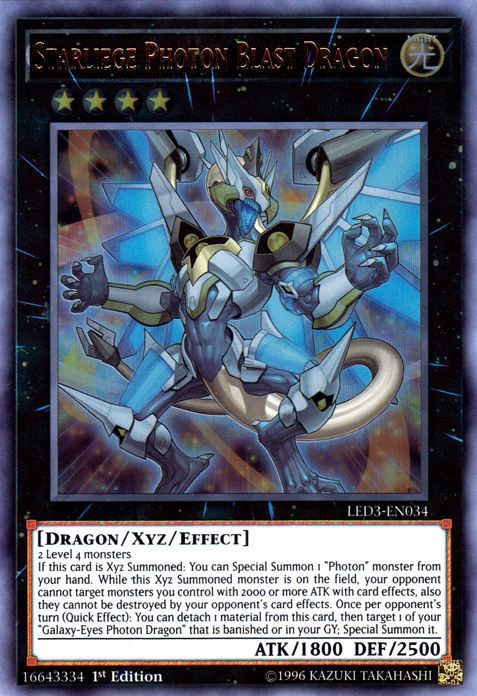 Starliege Photon Blast Dragon [LED3-EN034] Ultra Rare | The CG Realm