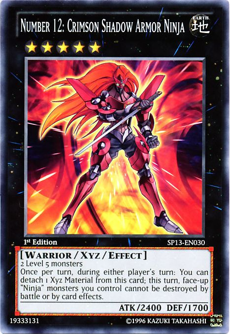 Number 12: Crimson Shadow Armor Ninja [SP13-EN030] Common | The CG Realm