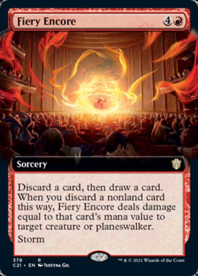 Fiery Encore (Extended Art) [Commander 2021] | The CG Realm