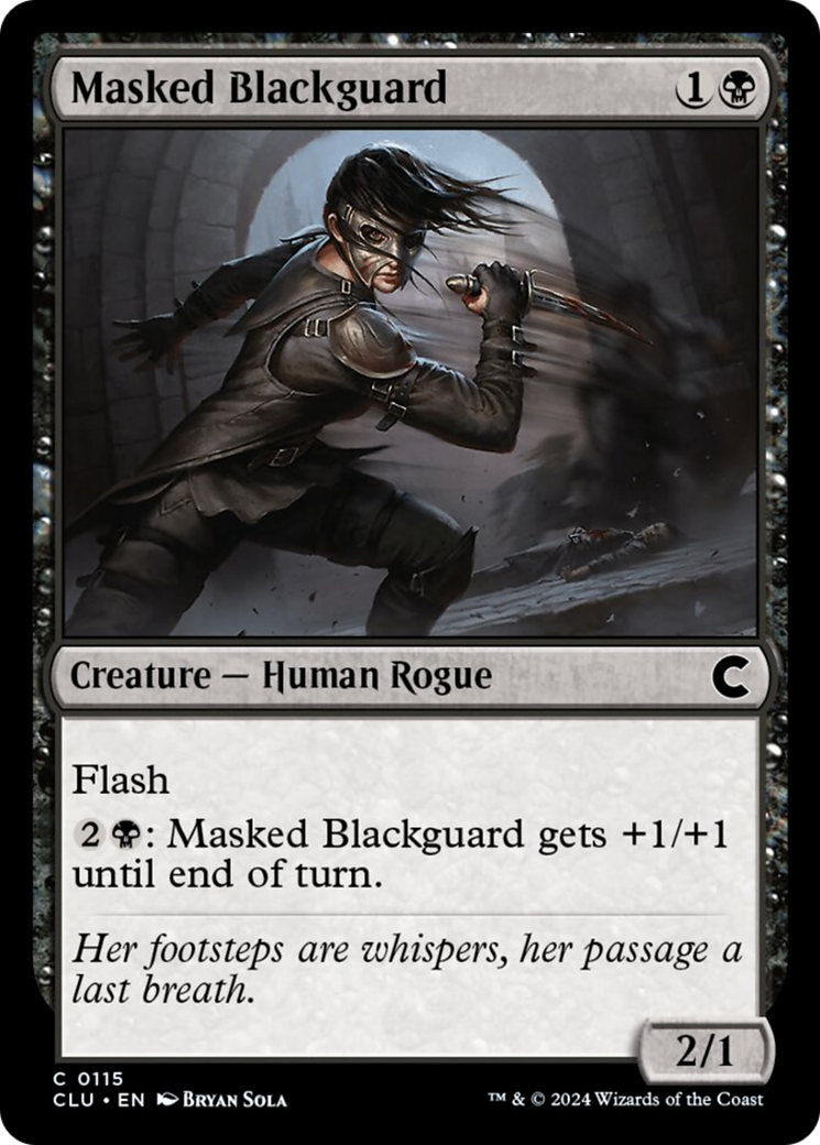 Masked Blackguard [Ravnica: Clue Edition] | The CG Realm