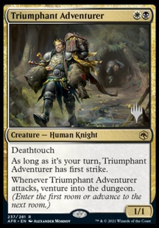 Triumphant Adventurer (Promo Pack) [Dungeons & Dragons: Adventures in the Forgotten Realms Promos] | The CG Realm