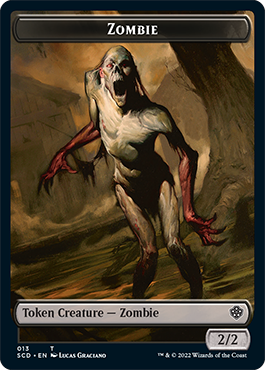 Zombie // Zombie Knight Double-Sided Token [Starter Commander Decks] | The CG Realm