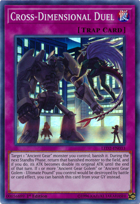 Cross-Dimensional Duel [LED2-EN033] Super Rare | The CG Realm