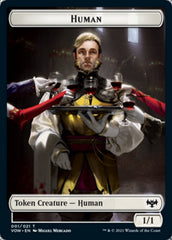 Human (001) // Spirit (002) Double-Sided Token [Innistrad: Crimson Vow Tokens] | The CG Realm