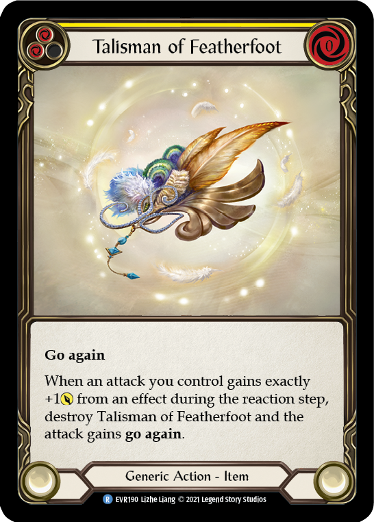 Talisman of Featherfoot [EVR190] (Everfest)  1st Edition Cold Foil | The CG Realm