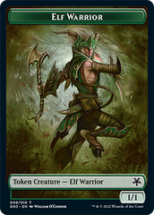 Dragon // Elf Warrior Double-Sided Token [Game Night: Free-for-All Tokens] | The CG Realm