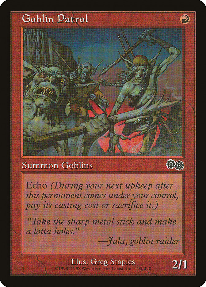 Goblin Patrol [Urza's Saga] | The CG Realm