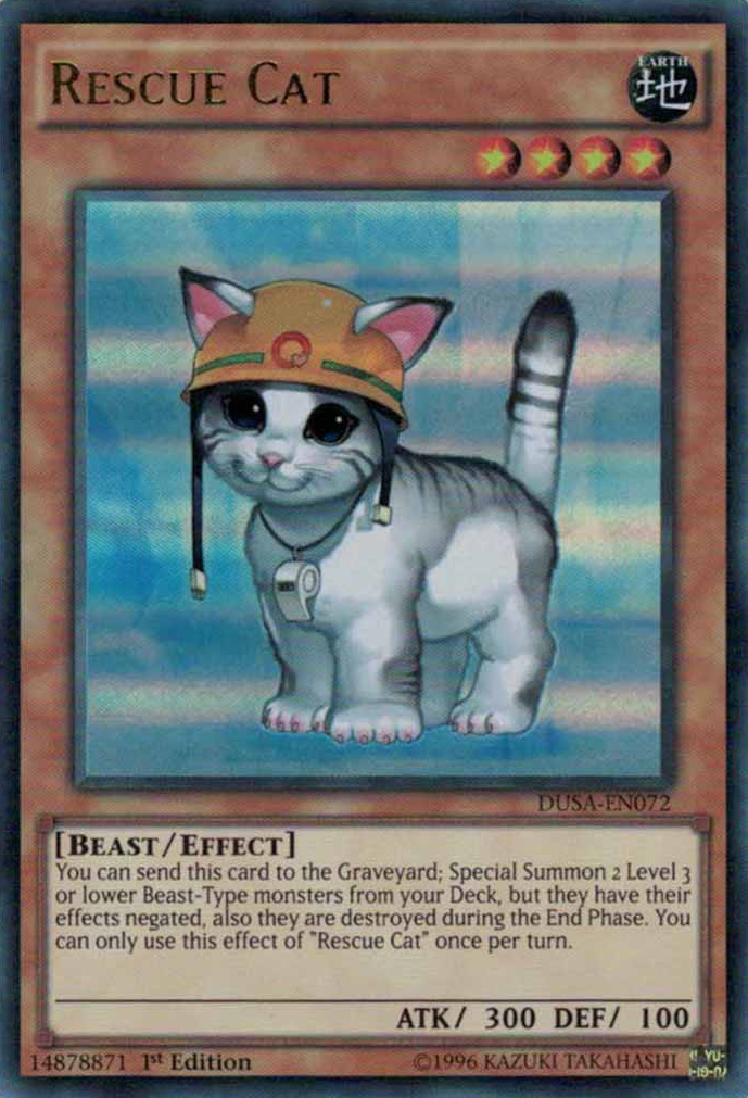 Rescue Cat [DUSA-EN072] Ultra Rare | The CG Realm