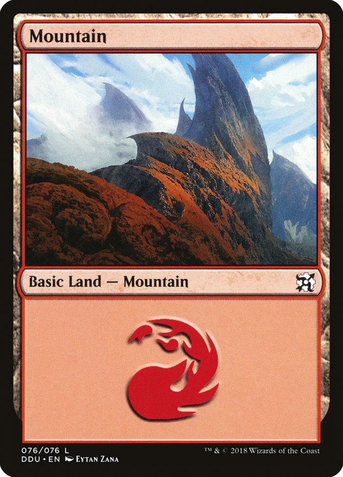 Mountain (76) [Duel Decks: Elves vs. Inventors] | The CG Realm