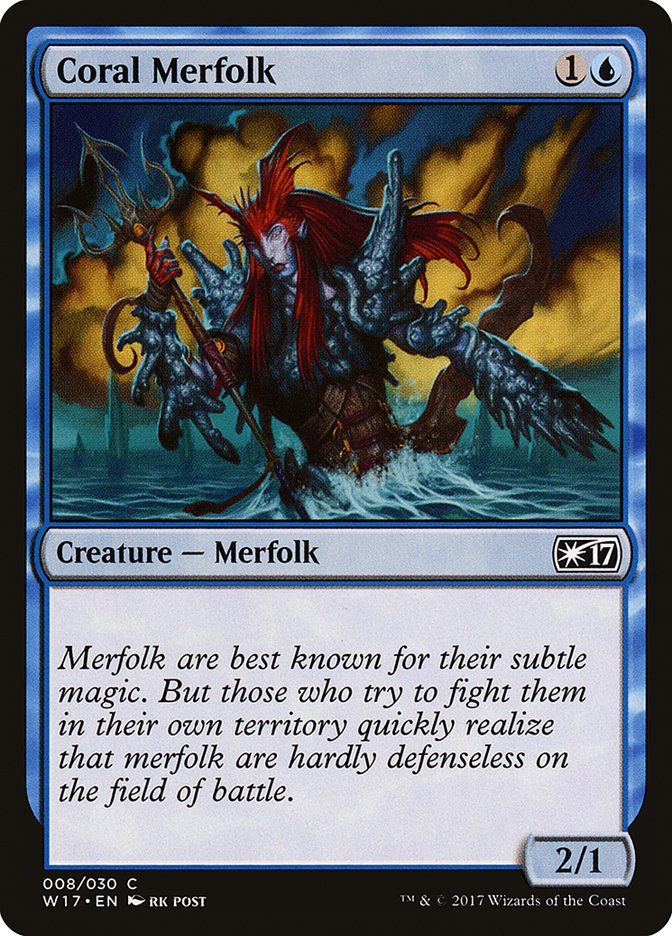 Coral Merfolk [Welcome Deck 2017] | The CG Realm