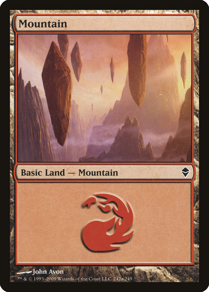 Mountain (242a) [Zendikar] | The CG Realm