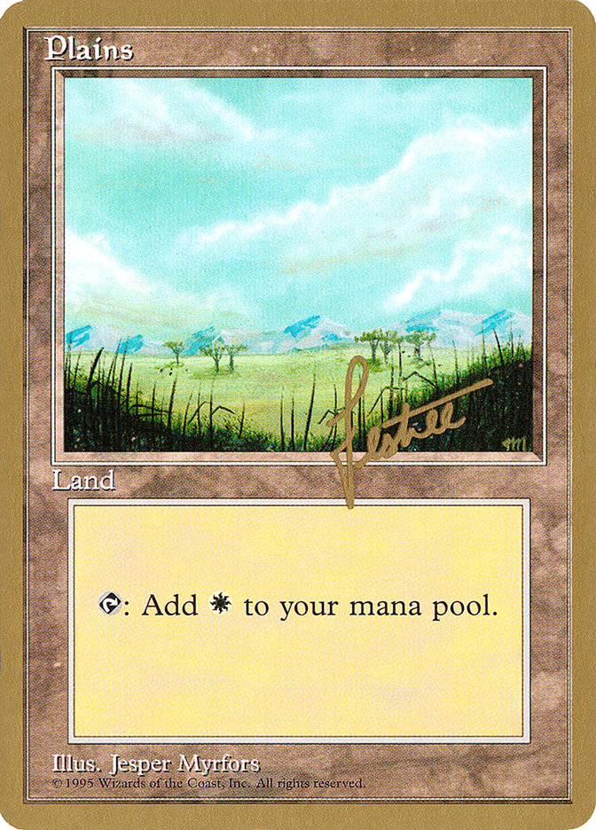 Plains (bl365) (Bertrand Lestree) [Pro Tour Collector Set] | The CG Realm