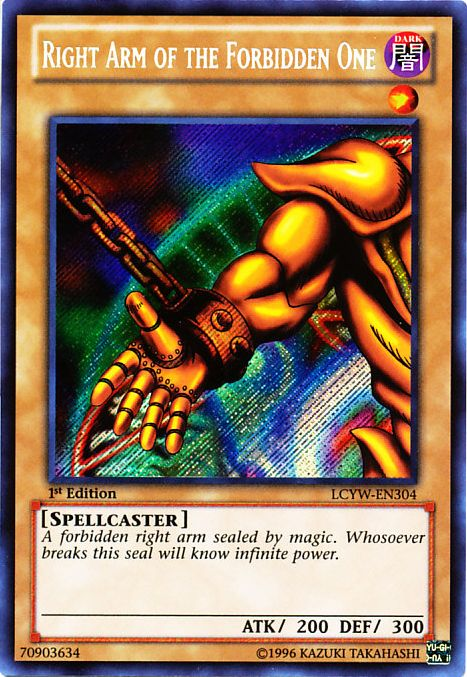 Right Arm of the Forbidden One [LCYW-EN304] Secret Rare | The CG Realm