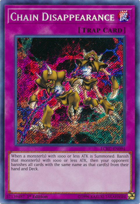 Chain Disappearance [LCKC-EN094] Secret Rare | The CG Realm