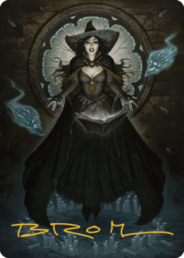 Tasha, the Witch Queen Art Card (76) (Gold-Stamped Signature) [Commander Legends: Battle for Baldur's Gate Art Series] | The CG Realm