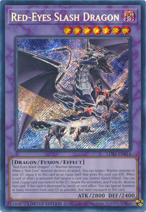 Red-Eyes Slash Dragon [LDS1-EN014] Secret Rare | The CG Realm