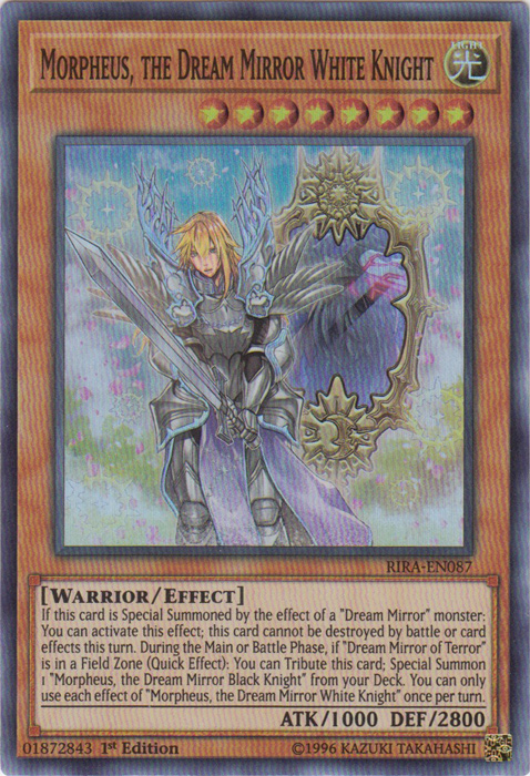 Morpheus, the Dream Mirror White Knight [RIRA-EN087] Super Rare | The CG Realm