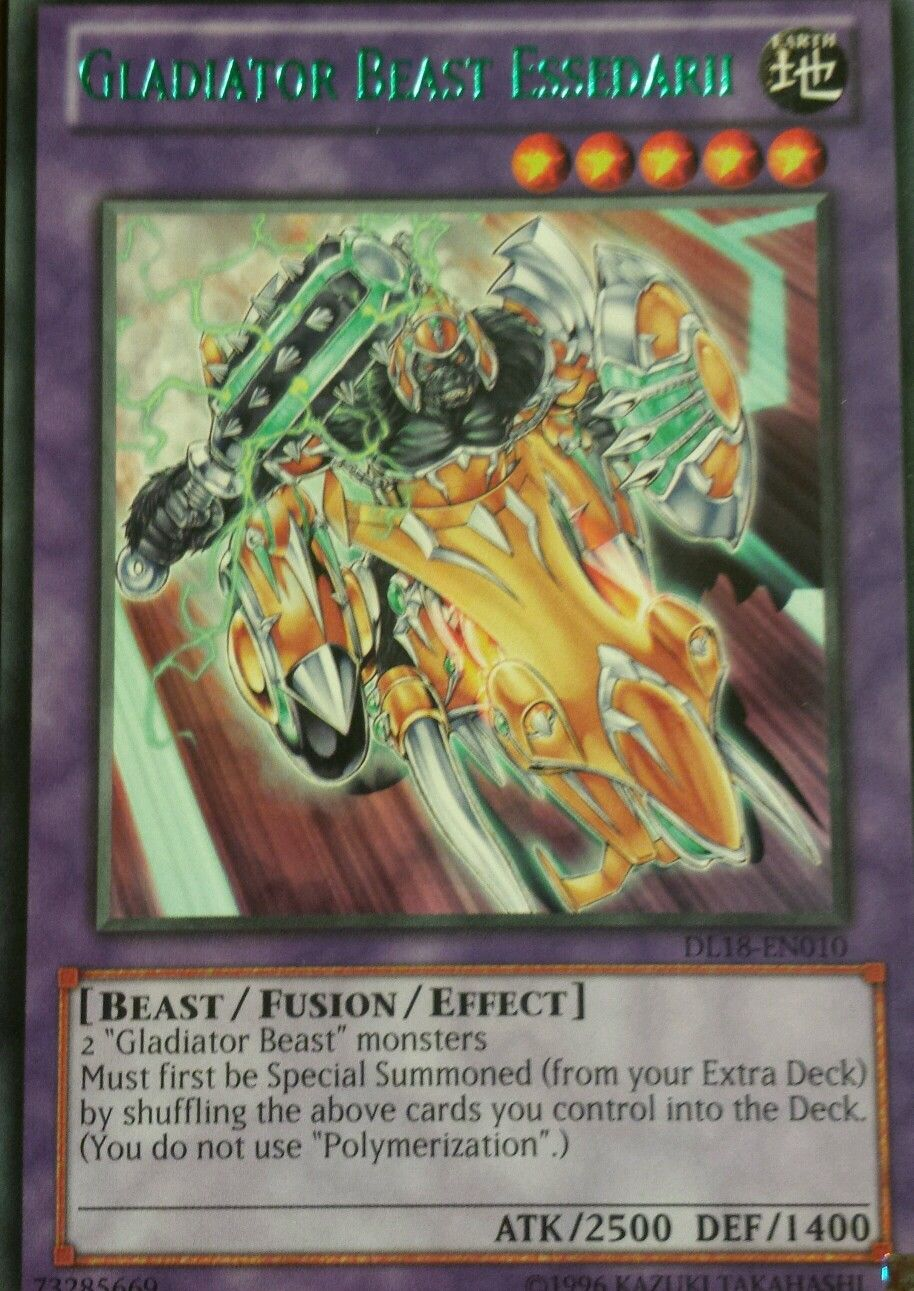 Gladiator Beast Essedarii (Green) [DL18-EN010] Rare | The CG Realm