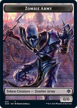 Zombie // Zombie Army Double-Sided Token [Starter Commander Decks] | The CG Realm