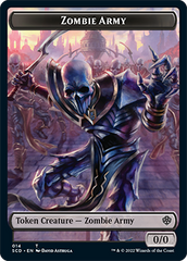 Zombie // Zombie Army Double-Sided Token [Starter Commander Decks] | The CG Realm