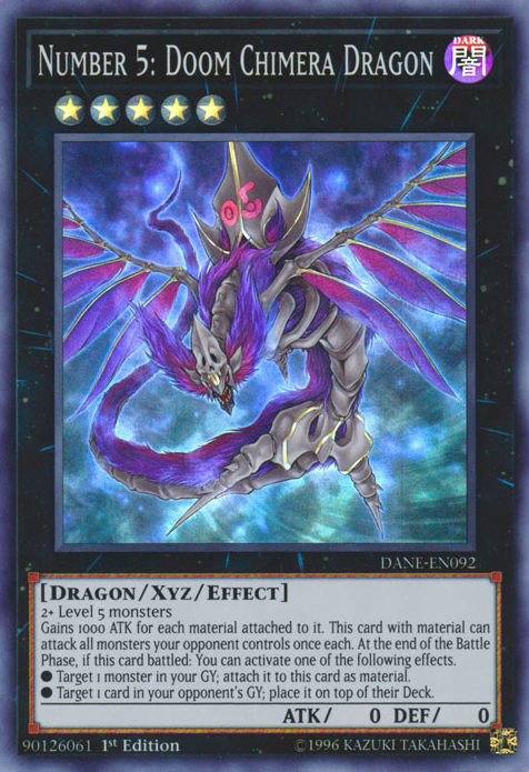 Number 5: Doom Chimera Dragon [DANE-EN092] Super Rare | The CG Realm