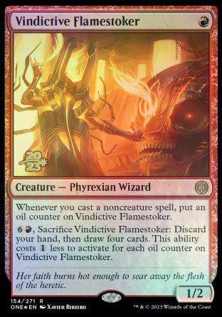 Vindictive Flamestoker [Phyrexia: All Will Be One Prerelease Promos] | The CG Realm