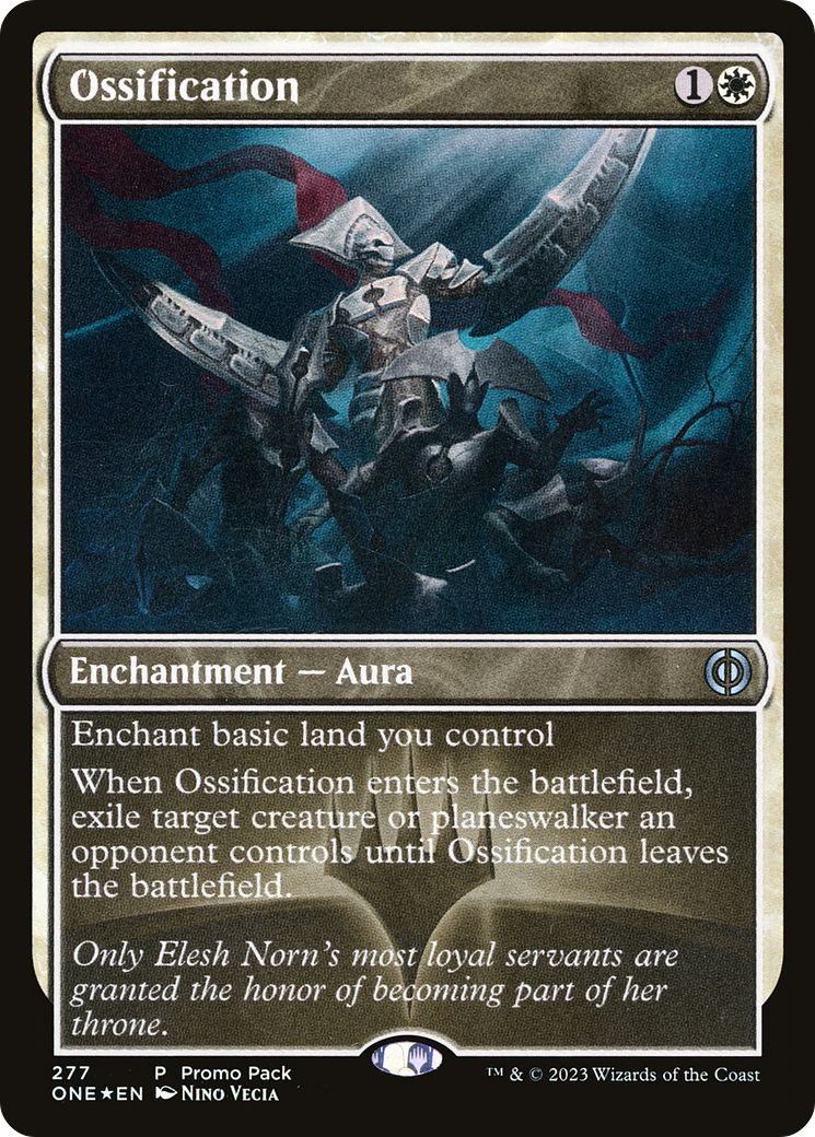 Ossification (Promo Pack) [Phyrexia: All Will Be One Promos] | The CG Realm