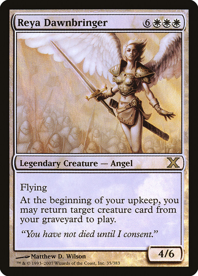 Reya Dawnbringer (Premium Foil) [Tenth Edition] | The CG Realm